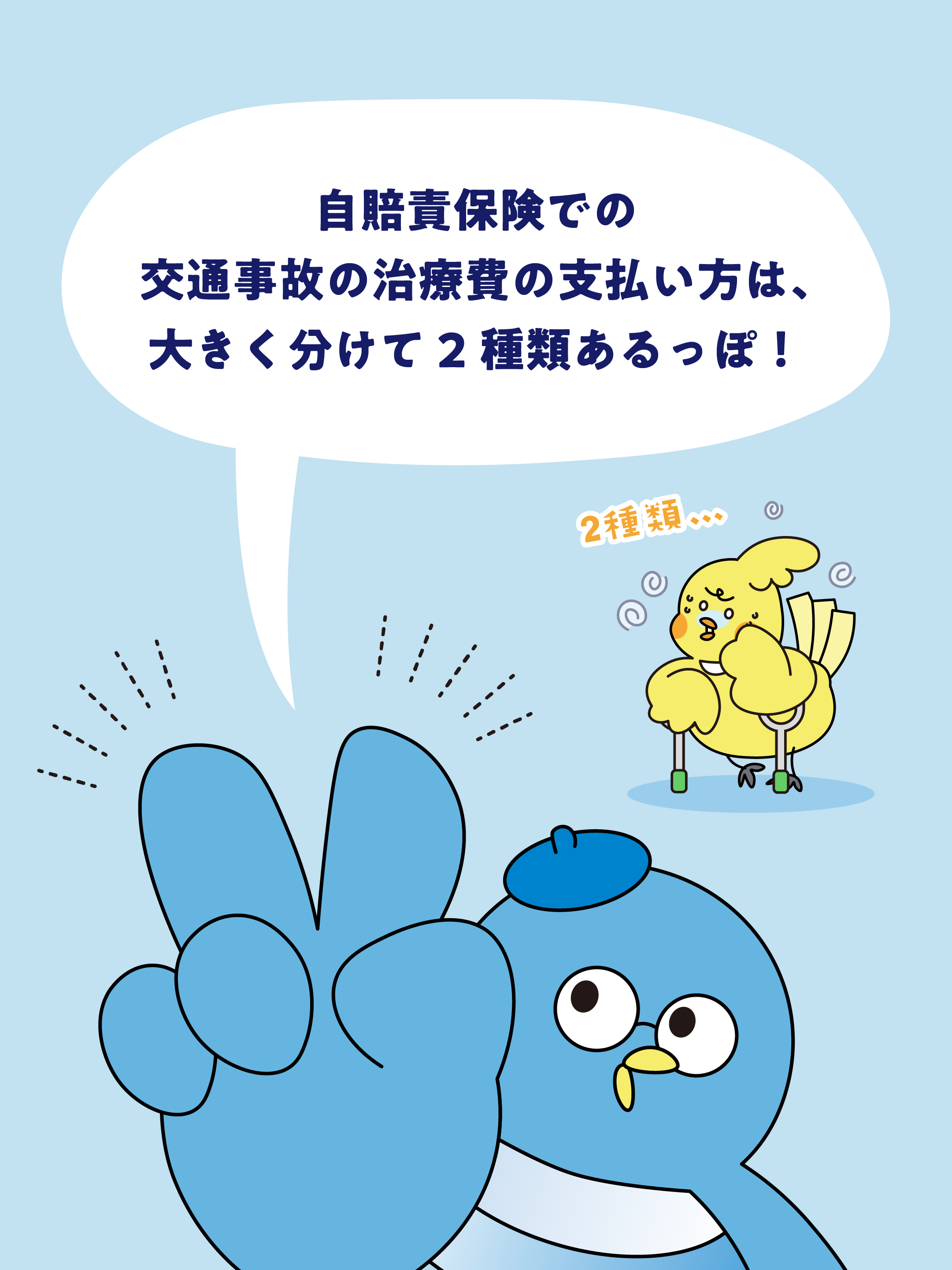交通事故の治療費　誰が、どうやって支払うの？