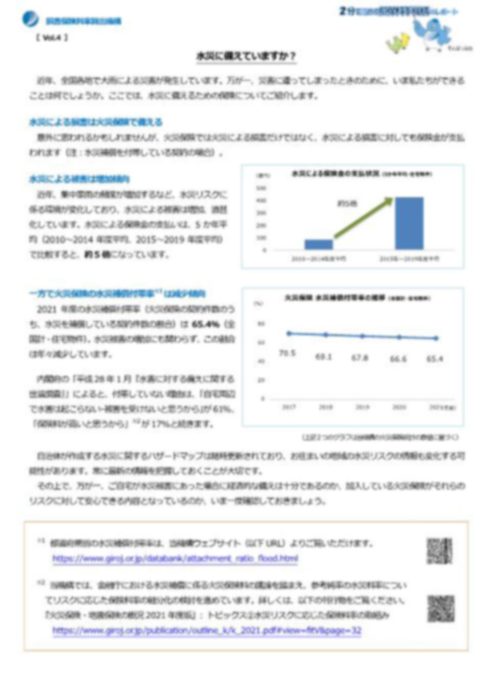 水災に備えていますか？